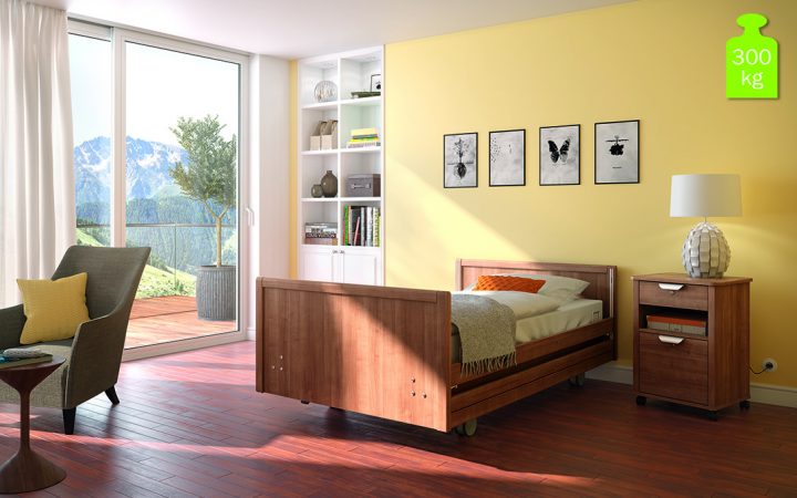 Das neue Bett carisma300xxl erfüllt höchste Standards und wurde speziell für sehr schwere Bewohner entwickelt.