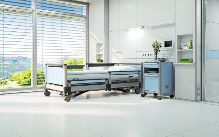 Das neue Klinikbett image3-w wurde speziell entwickelt für den effektiven Einsatz in Waschstraßen und Dekontaminationszentren